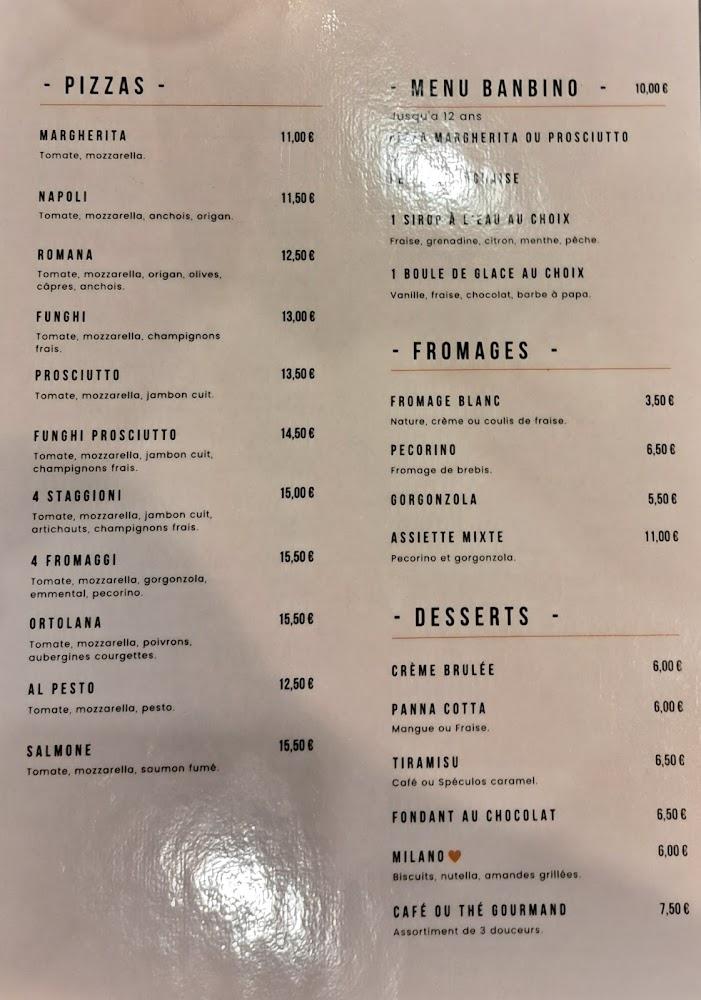 Villa Milano - Menu Image 4